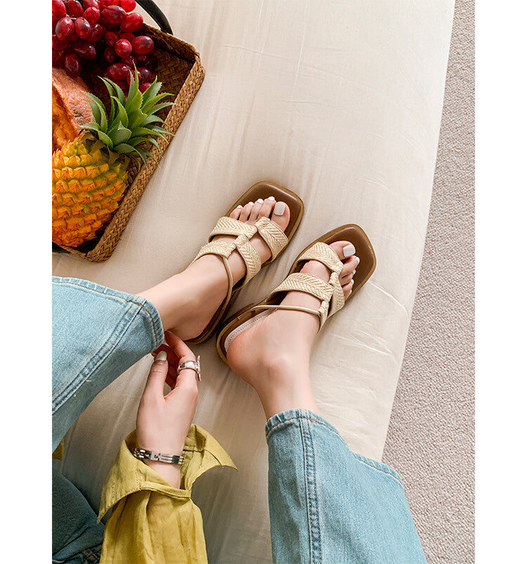Karin Luna Hot-Selling Series~Resort style with inherent appeal Designed thong sandals