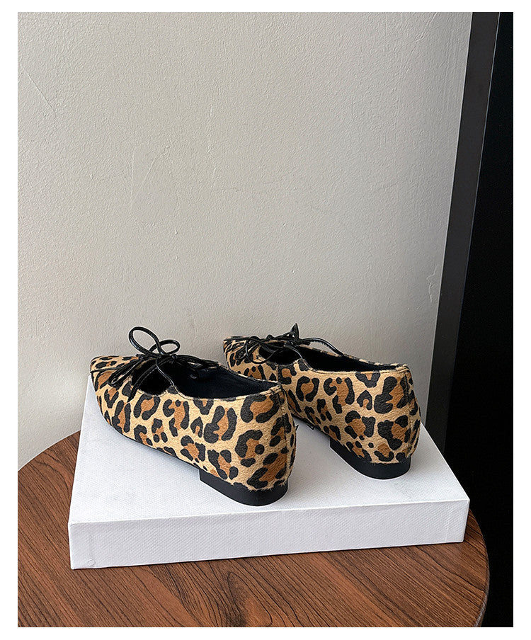 Karin Luna In Stock Spot Goods  Hot-selling Element Bowknot Square Toe Pointed Toe Single Shoes