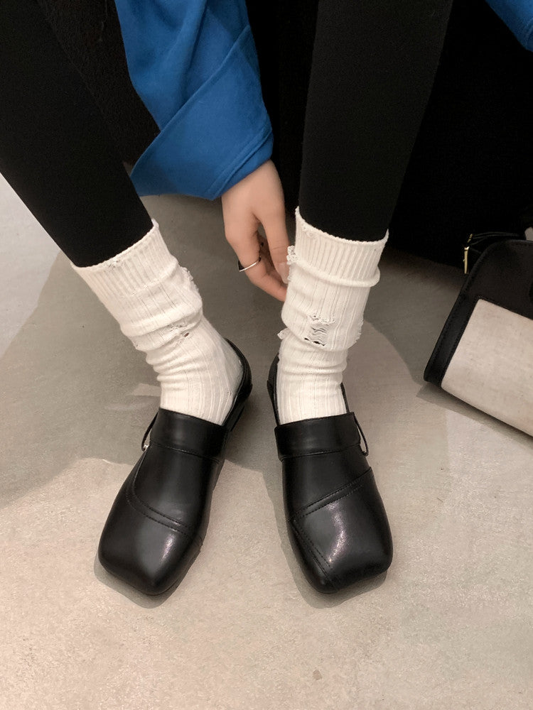 Karin Luna Casual Shoes Series~  In Stock Hot-Selling Versatile Lace-Up Thick-Soled Deep Mouth Single Shoes