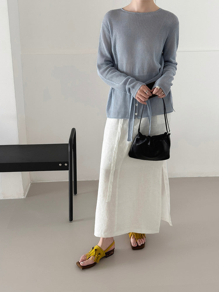 Karin Luna  Tassel Series~Spot Goods  In-stock Clip-toe Square Toe Sandals
