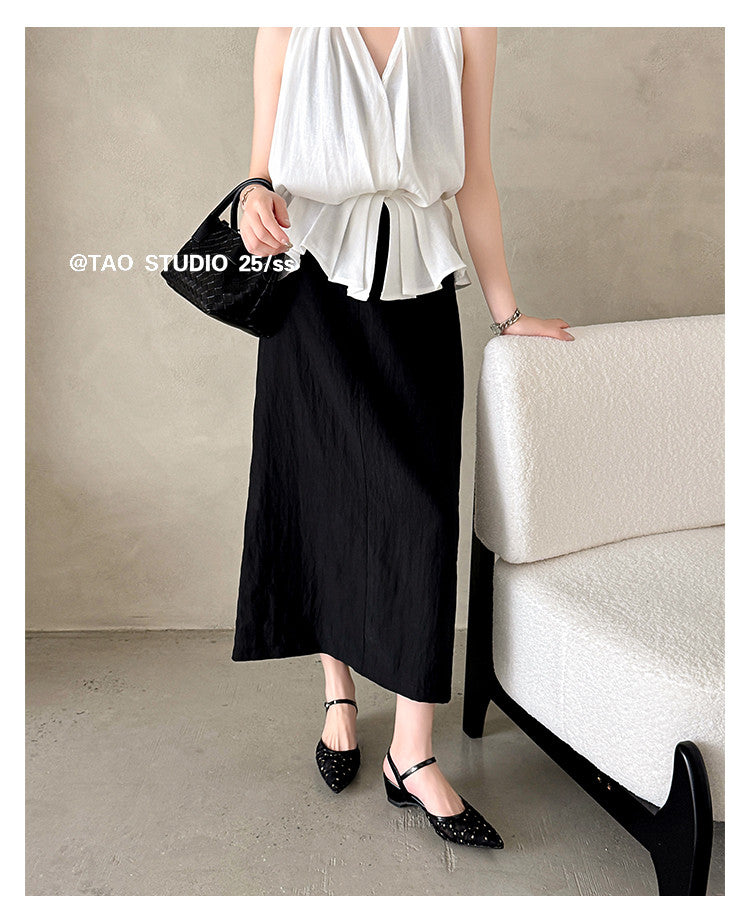 Karin Luna In Stock Spot Goods Embroidered Daisy Sheepskin Mesh Elegant Closed-Toe Slippers
