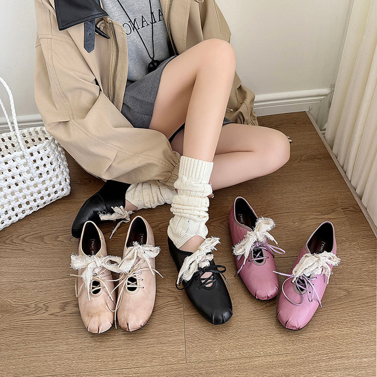 Karin Luna In Stock In Stock  Xiaohongshu Hot Sale Full Leather Round Toe Deep Mouth Single Shoes