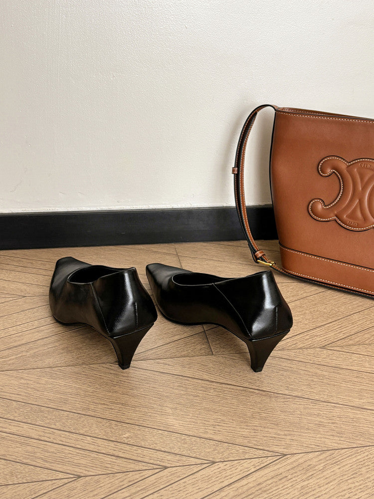 Karin Luna In Stock In Stock ~Basic Versatile French Style Small Square Toe Shallow Mouth Single Shoes