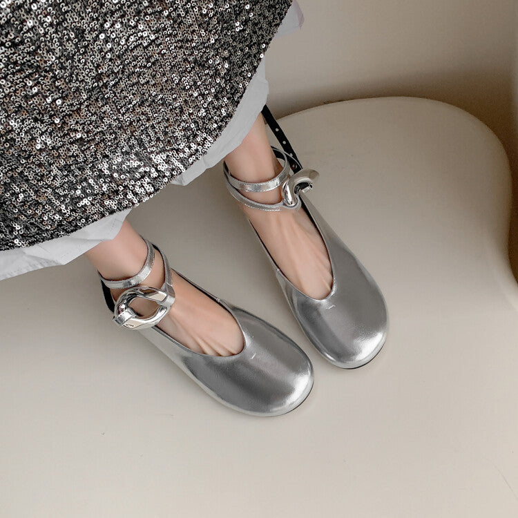 Karin Luna Big Hit Extremely purple~ Slimming V Detachable Two-Way Wear da Brand Height-Increasing Mary Jane Flats
