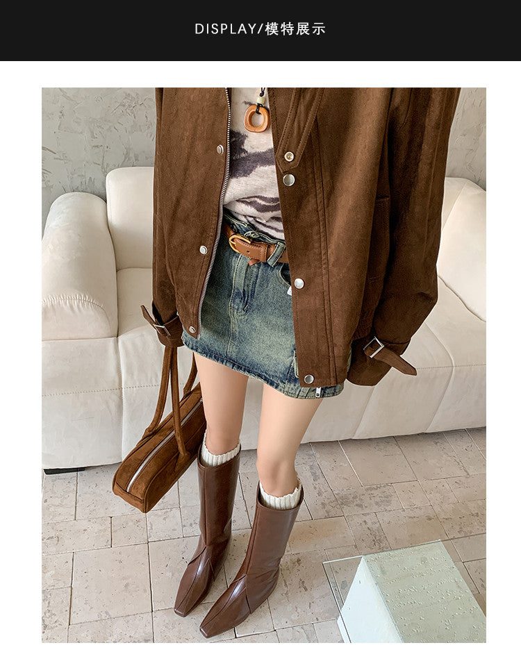 Karin Luna In Stock In-stock Thigh Circumference Inner Height Increase Long Boots