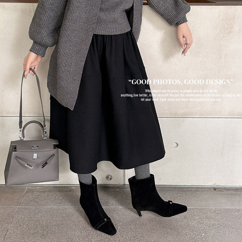 Karin Luna Elegant Style Small Square Toe Belt Buckle Thin Heel Short Boots