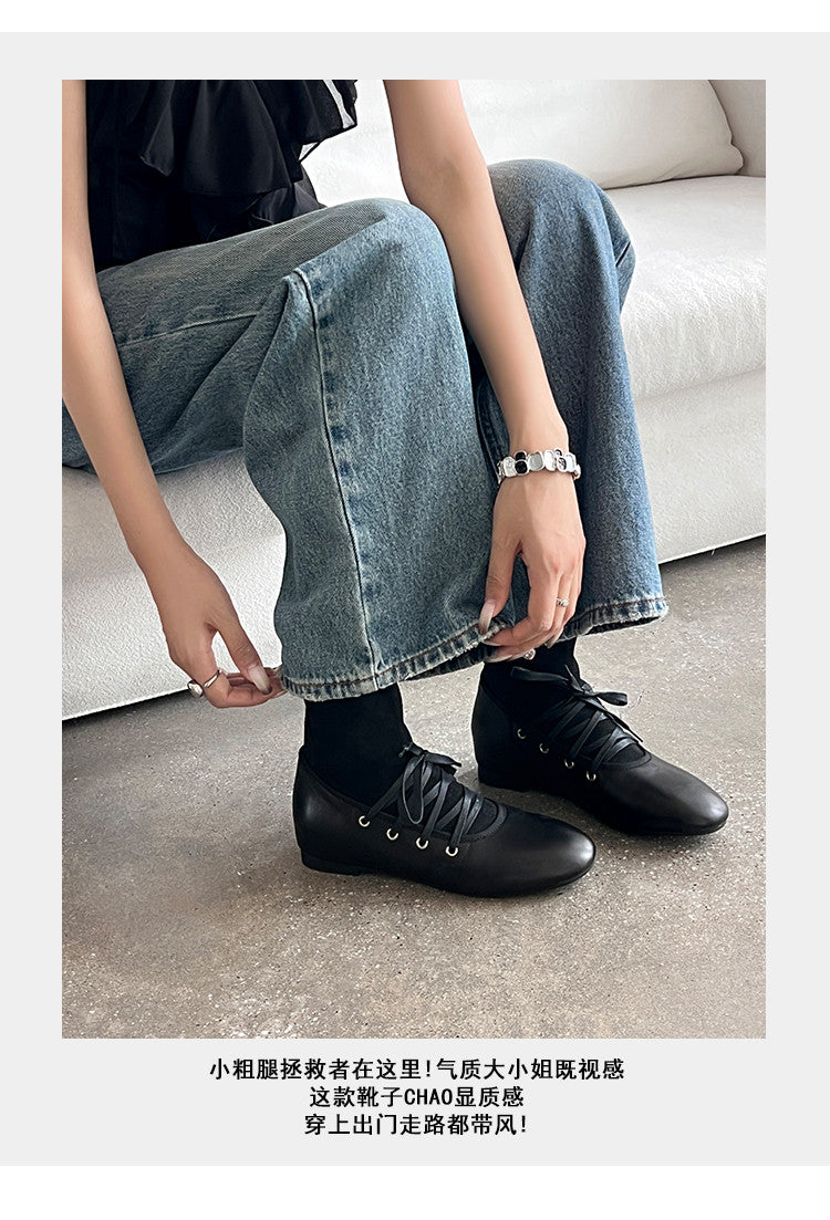 Karin Luna Round Toe Internal Height Increase Lace-up Ankle Boots