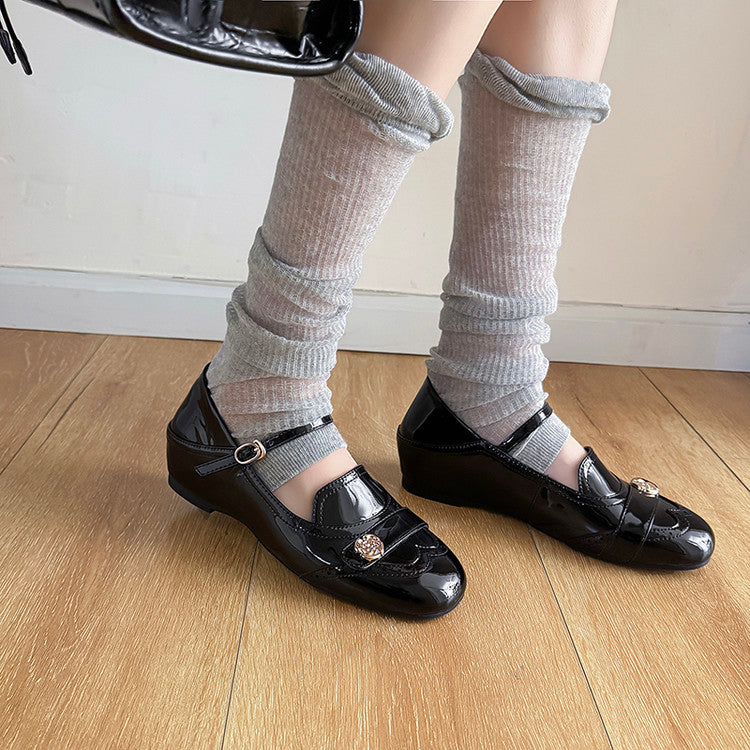 Karin Luna In Stock In Stock Vintage Mary Jane Series·Single Strap Flats