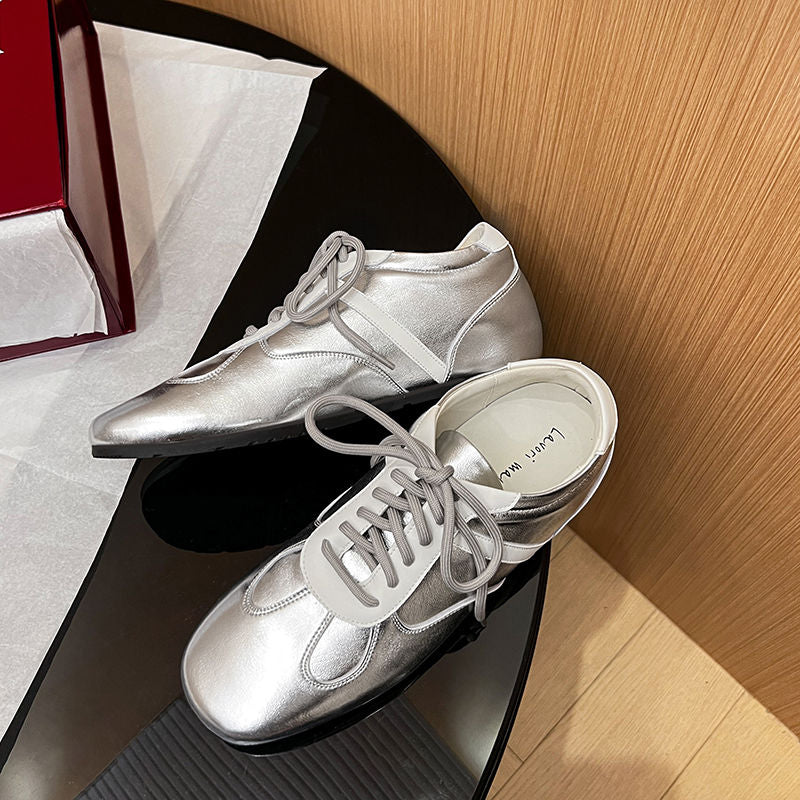 Karin Luna Casual Shoes Series~ Spot Goods Spot Goods Hot-selling Lace-up Hidden Heel Deep Mouth Single Shoes