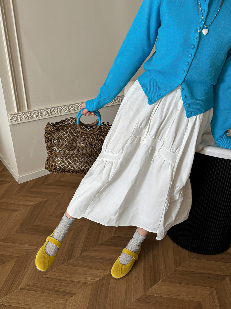 Karin Luna Casual Shoes Series~  In Stock In Stock Magic Tape Round Toe Internal Height Increase Single Strap Flats