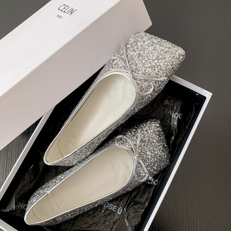 Karin Luna In Stock Spot Goods  Hurry up and grab this hot item!！Square-Toed Flat Granny Shoes