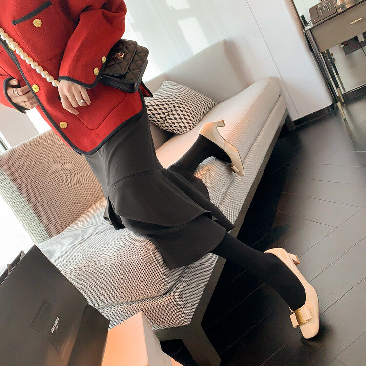 Karin Luna In Stock Spot Goods Classic Bestseller Ferragamo Full Leather Inside and Out Commuting Four Seasons Can Be Worn！