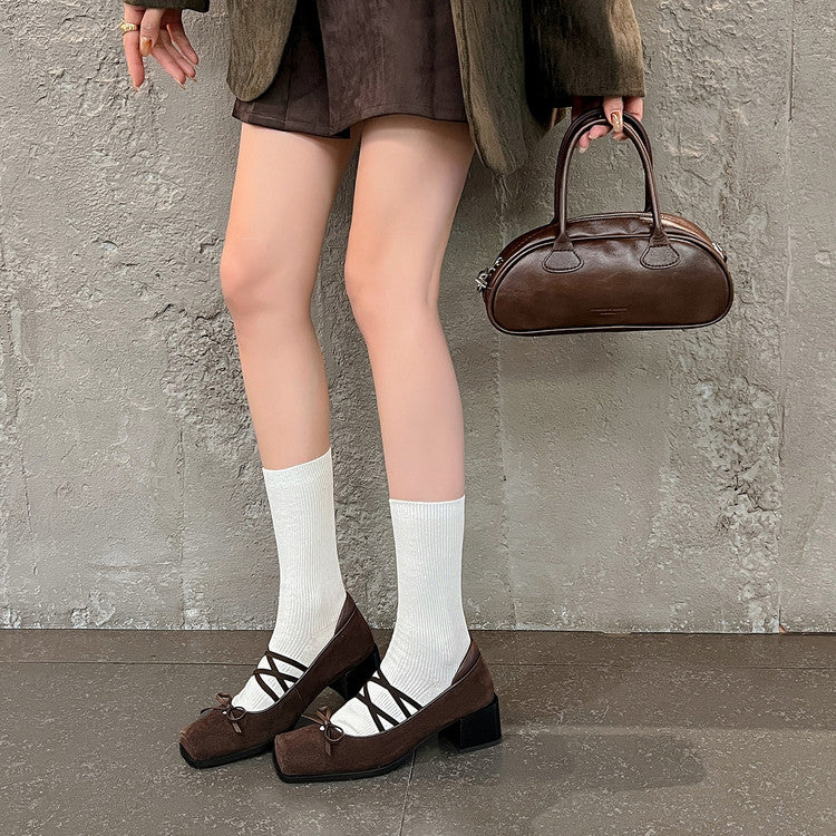 Karin Luna Hot Item Hot Item Xiaohongshu Hot Item  Comes with Bowknot Mary Jane Flats