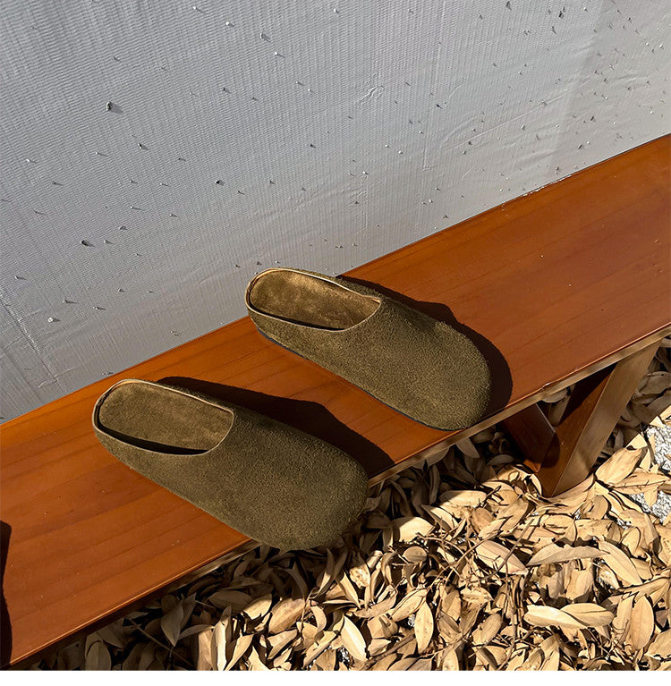 Karin Luna Full Layer Inside and Out~Spot Goods Spot Goods Basic Versatile Mules Slippers