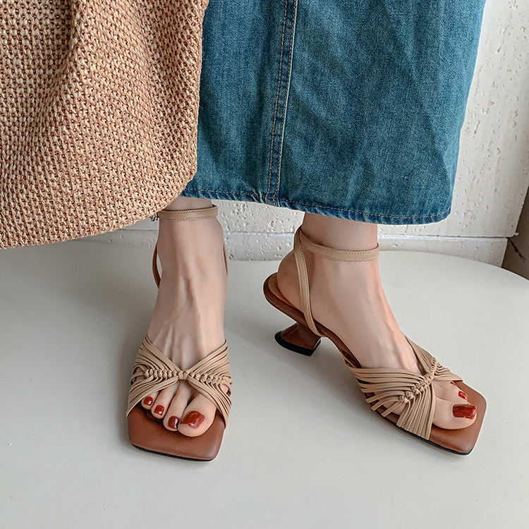 Karin Luna Handwoven Vacation Style~In stock Casual Versatile Sandals