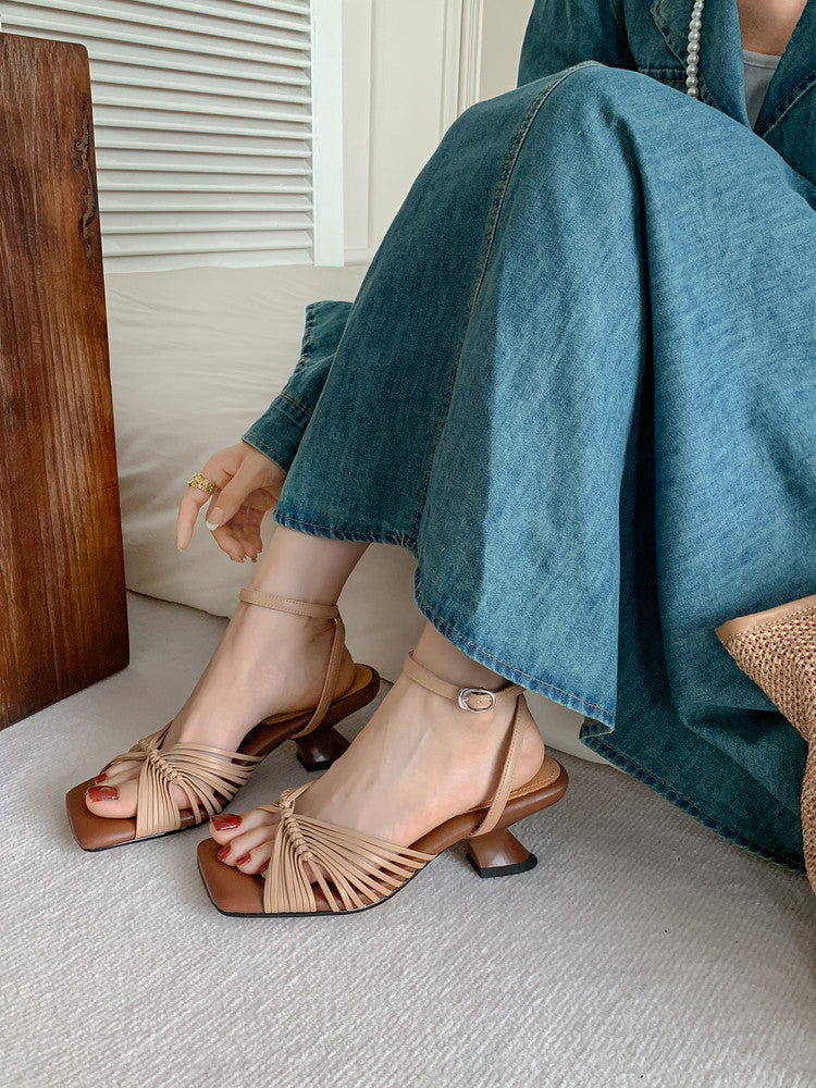 Karin Luna Handwoven Vacation Style~In stock Casual Versatile Sandals
