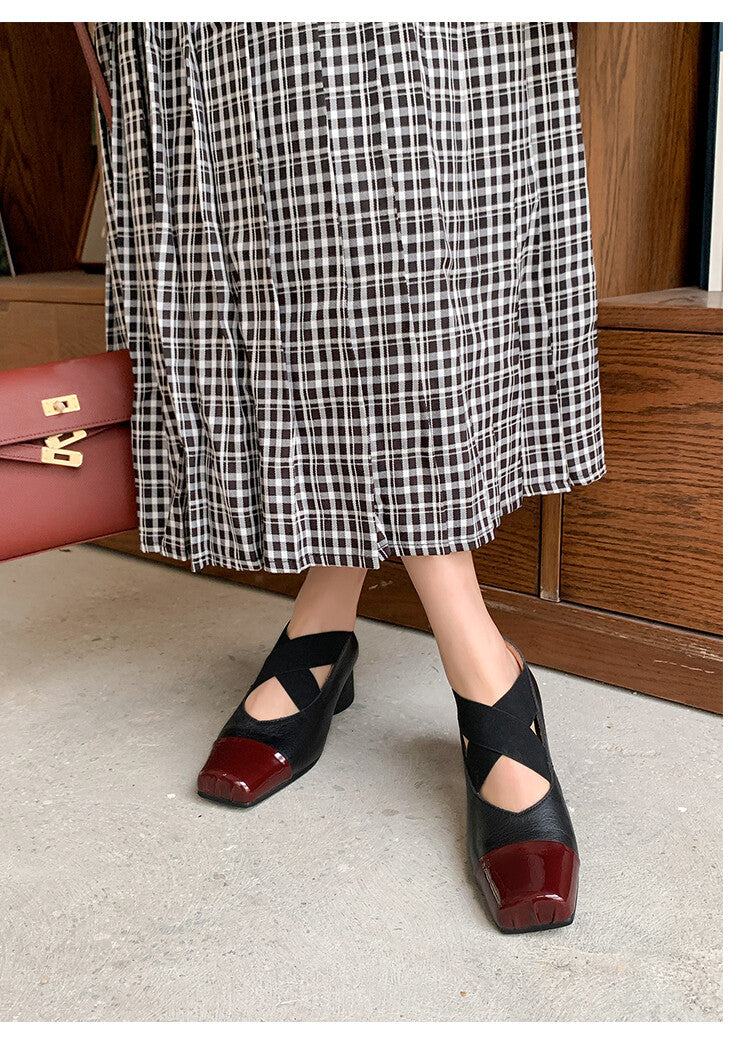 Karin Luna In Stock  Spot Goods  Lost in a Flash~Full Grain Leather Inside and Out Pig Nose Style Mainly Recommended Popular Ballet Shoes