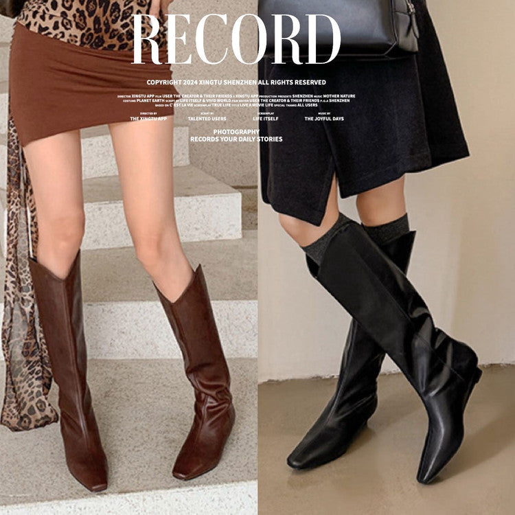 Karin Luna In Stock Spot Goods  Pointed Toe v Slimming Western Boots