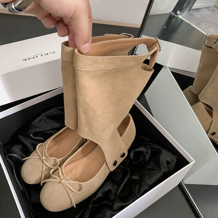 Karin Luna In Stock In Stock  Convertible Boots+Mary Jane  Sweet Bowknot Large Tube