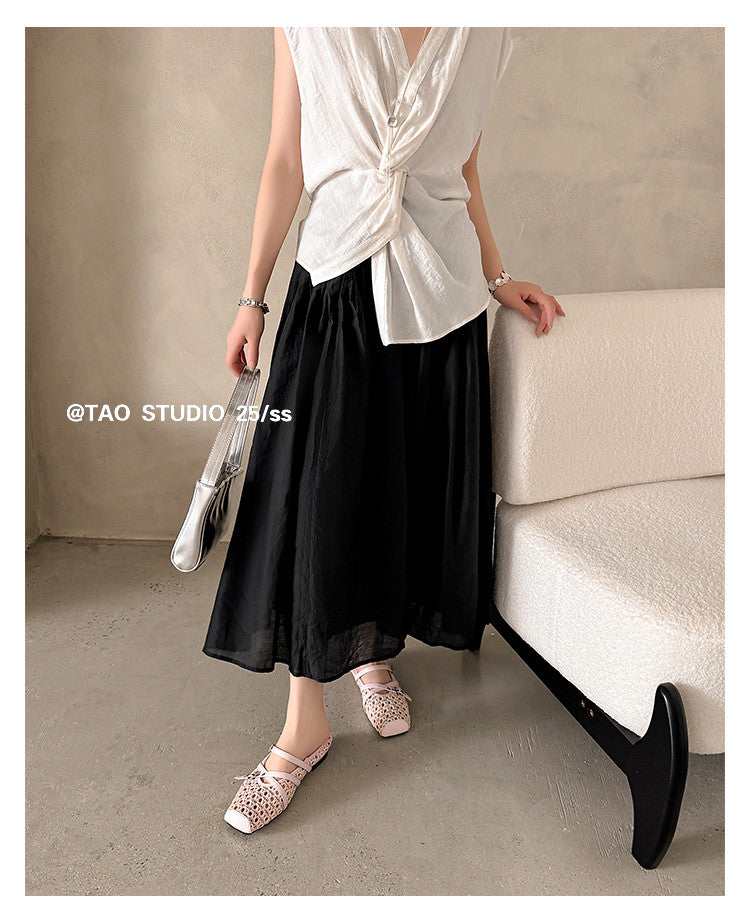 Karin Luna In Stock Spot Goods  Hot-Selling Square-Toe Woven Pig Nose Closed-Toe Slippers