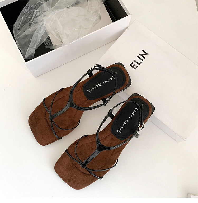 Karin Luna Bestseller Popular Featured products a Large Number of Spot Goods  Comes with data included  Thin Strap T Word Sandals