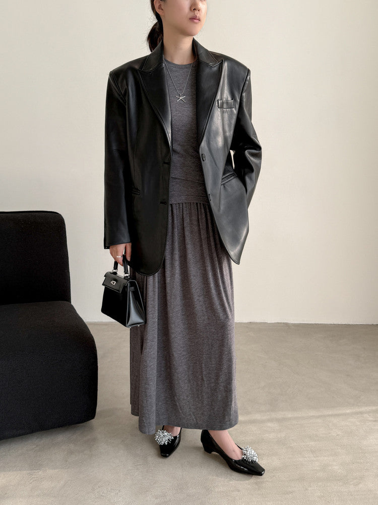 Karin Luna In Stock Spot Goods Exquisite Fireworks Buckle Small Square Toe Chunky Heel Commuter Shoes