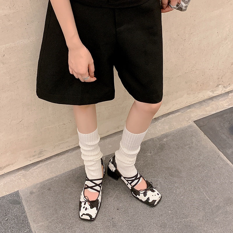 Karin Luna Hot Item Hot Item Xiaohongshu Hot Item  Comes with Bowknot Mary Jane Flats