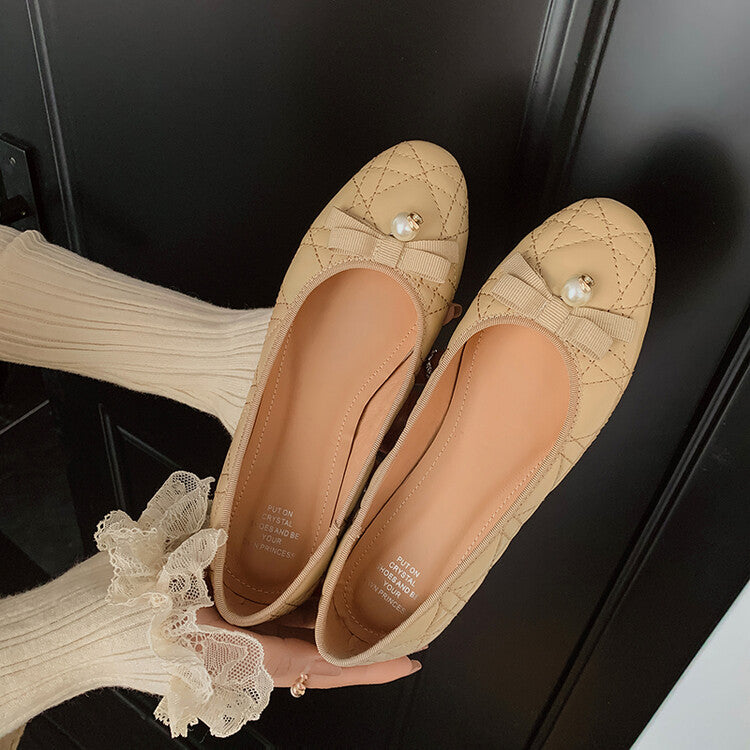 Karin Luna In Stock Spot Goods  Dior's popular retro flat rhombus-pattern granny shoes First Layer Sheepskin Full leather inside and out