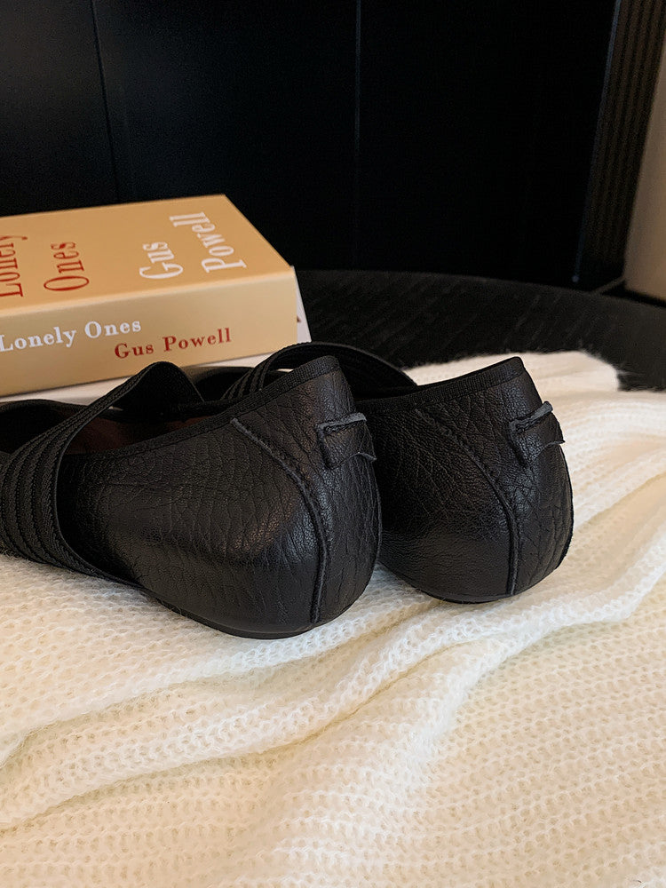Karin Luna Full Layer Inside and Out~Basic Versatile Hidden Heel Granny Flats