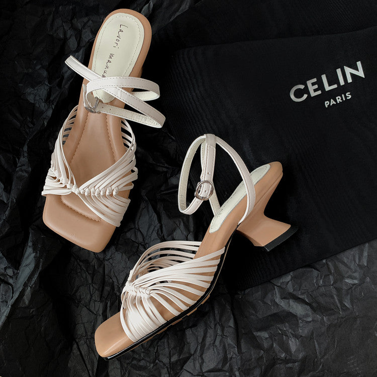 Karin Luna Handwoven Vacation Style~In stock Casual Versatile Sandals