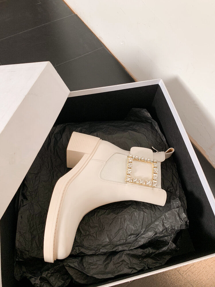 Karin Luna Bestseller Spot Goods Exquisiteness round Head Elastic Long Boots