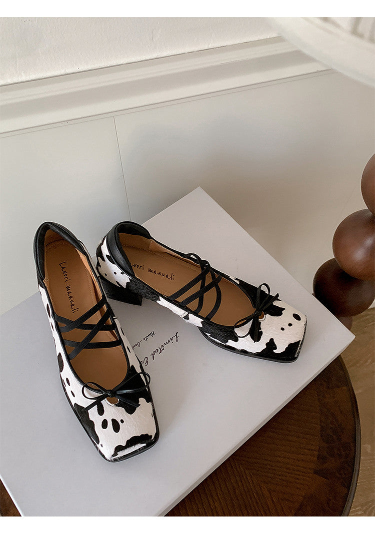Karin Luna Hot Item Hot Item Xiaohongshu Hot Item  Comes with Bowknot Mary Jane Flats