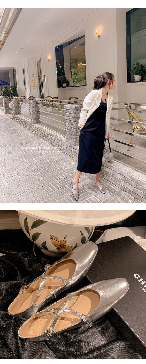 Karin Luna Bestseller Available for sale all seasons Mary Jane with built-in data Full Leather Single Shoes Go ahead with confidence
