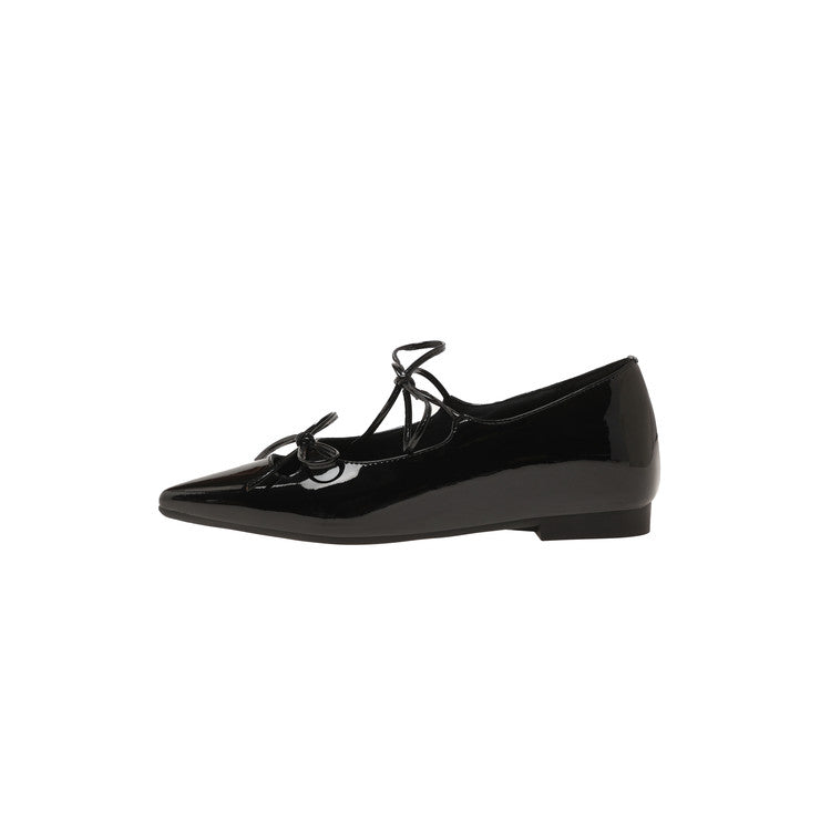 Karin Luna In Stock Spot Goods  Hot-selling Element Bowknot Square Toe Pointed Toe Single Shoes
