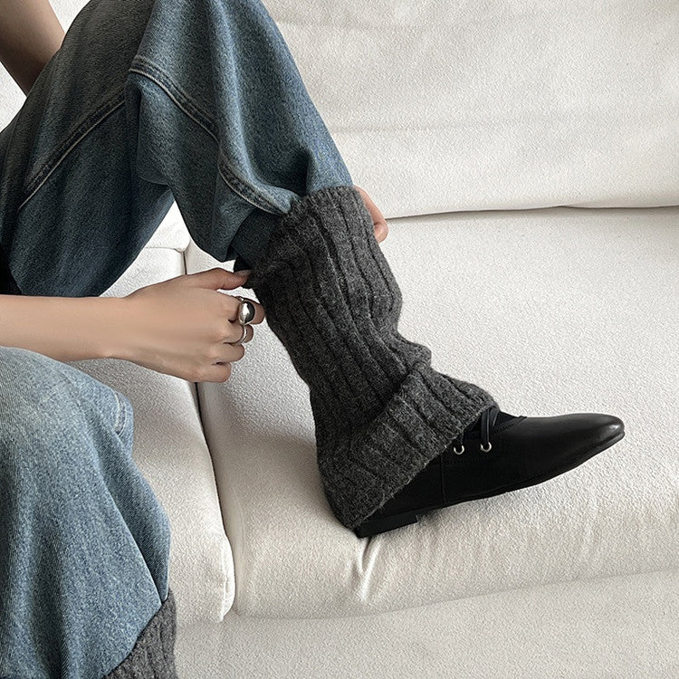 Karin Luna Round Toe Internal Height Increase Lace-up Ankle Boots