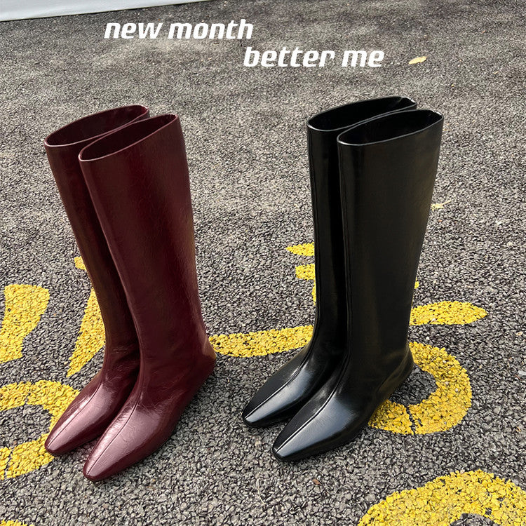 Karin Luna Retro Style  Flat Long Boots