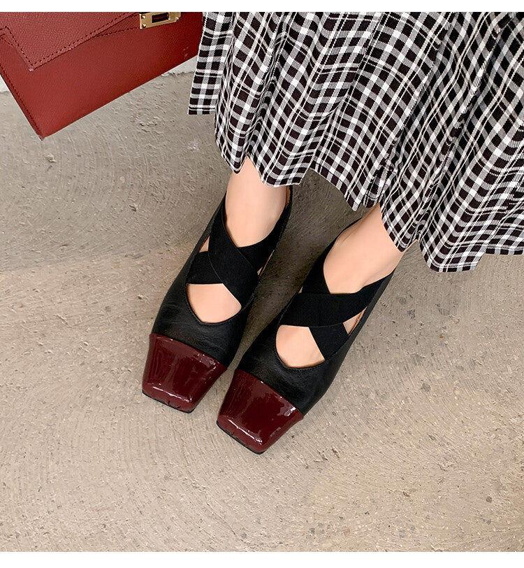 Karin Luna In Stock  Spot Goods  Lost in a Flash~Full Grain Leather Inside and Out Pig Nose Style Mainly Recommended Popular Ballet Shoes