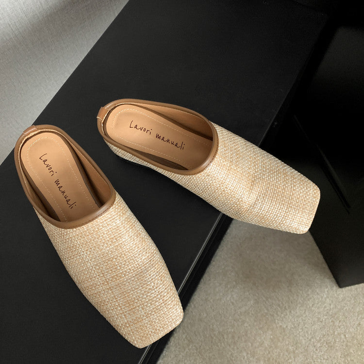 Karin Luna In Stock Spot Goods Baotou Vacation Style Height-Increasing Slippers