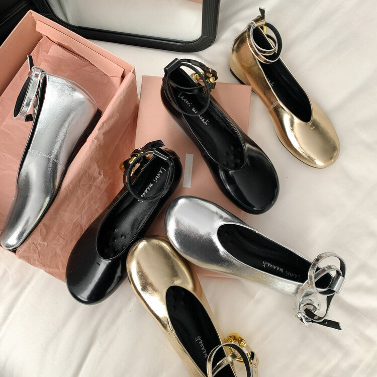 Karin Luna Big Hit Extremely purple~ Slimming V Detachable Two-Way Wear da Brand Height-Increasing Mary Jane Flats