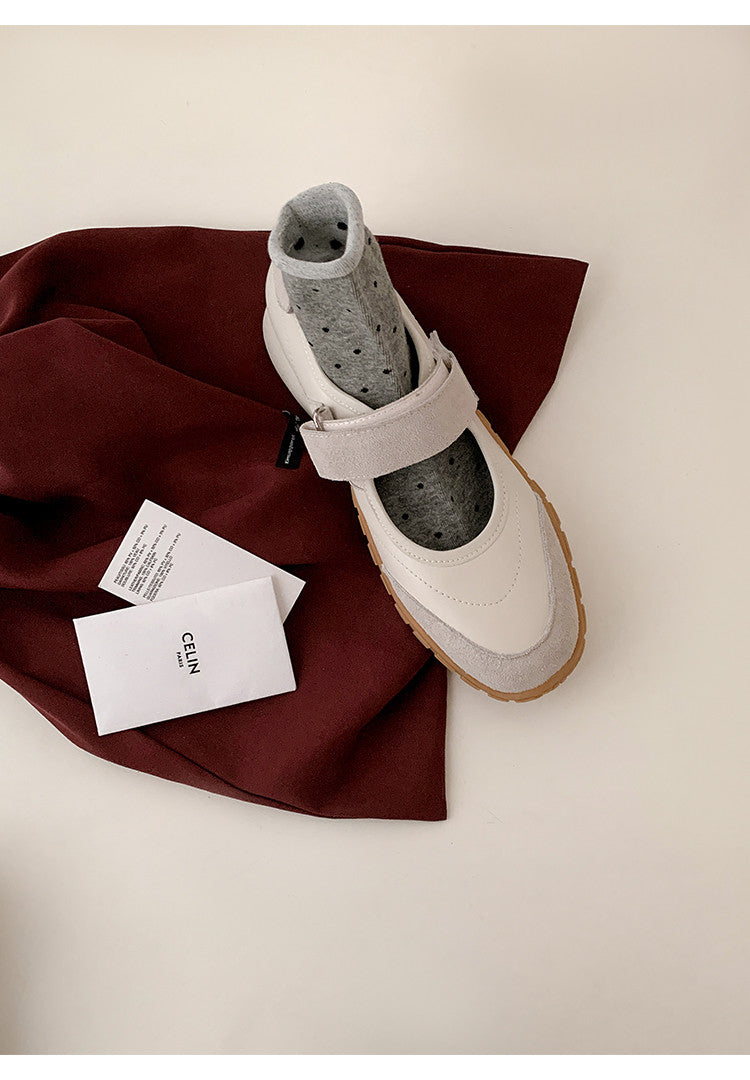 Karin Luna Casual Sports Bottom  Magic Tape Round Toe Casual Style Single Shoes