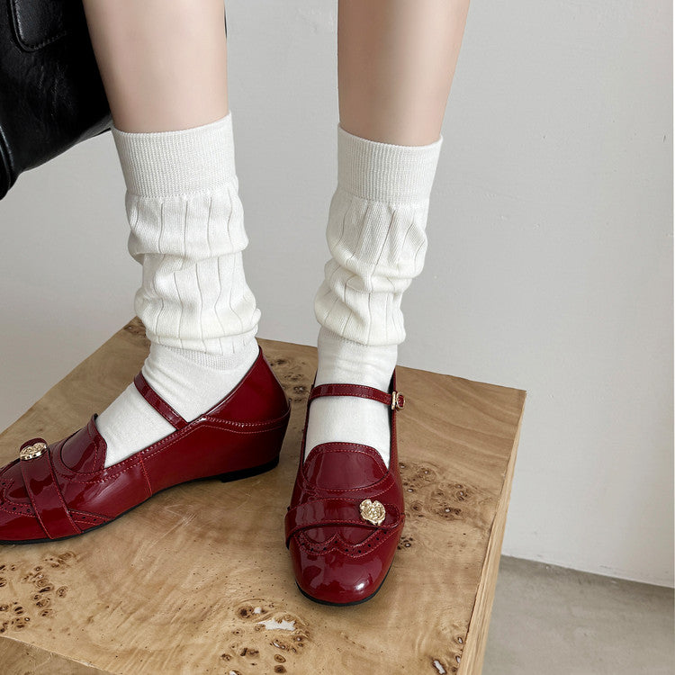 Karin Luna In Stock In Stock Vintage Mary Jane Series·Single Strap Flats