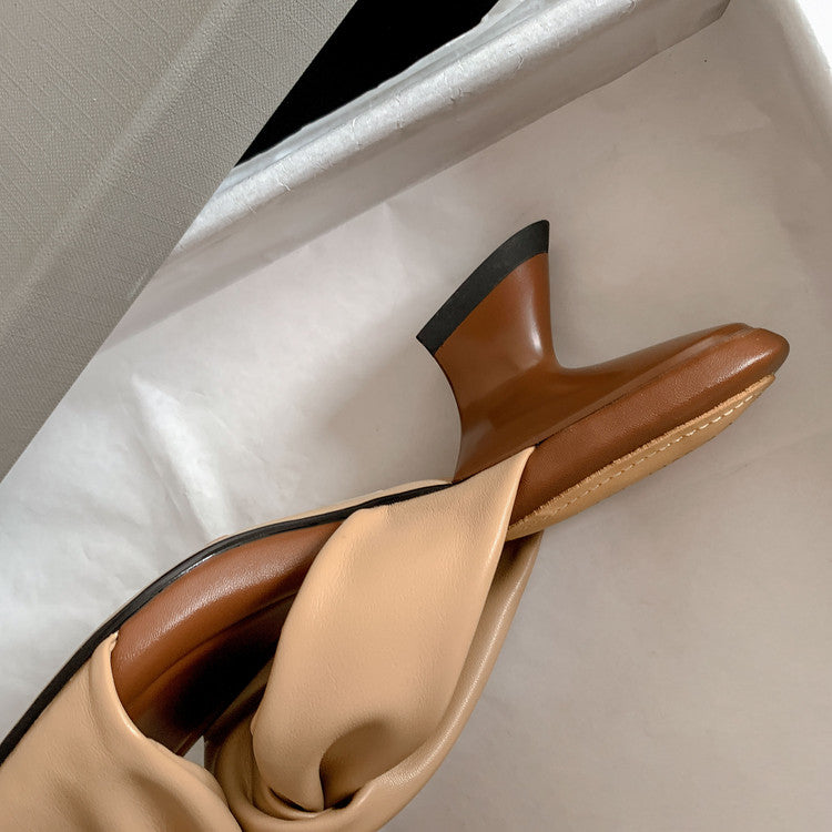 Karin Luna In Stock In Stock Basic Versatile Cross Strap Sofa Insoles Slippers