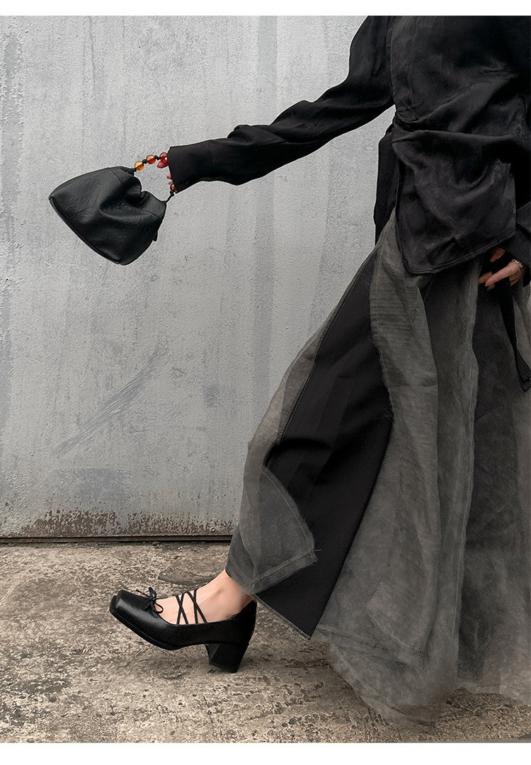 Karin Luna Hot Item Hot Item Xiaohongshu Hot Item  Comes with Bowknot Mary Jane Flats