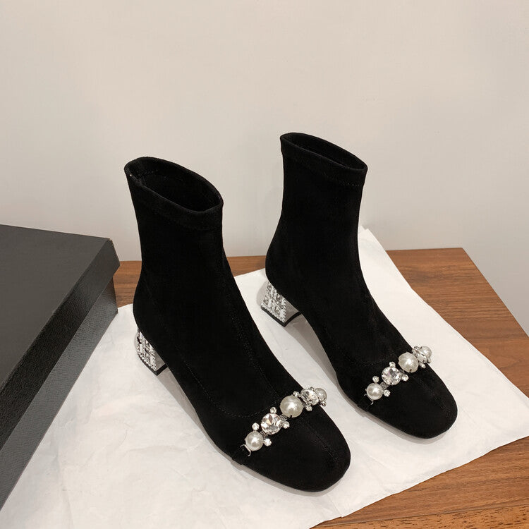 Karin Luna Hot-Selling In Stock  Dynamic Rhinestone One-Strap Vintage Style  Slimming Leggings