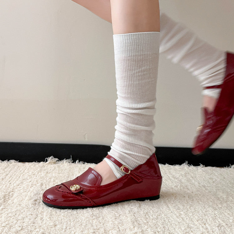 Karin Luna In Stock In Stock Vintage Mary Jane Series·Single Strap Flats