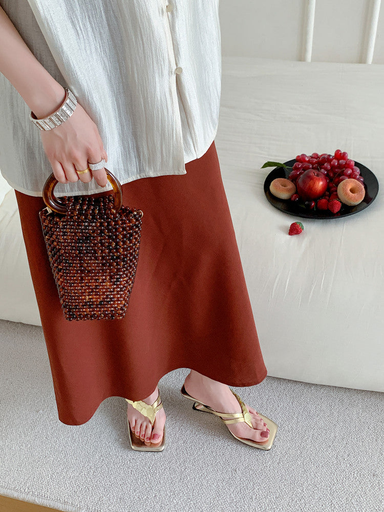 Karin Luna In Stock Spot Goods   Sequin One-Strap Irregular Heel Sofa Insole Flip-Flops