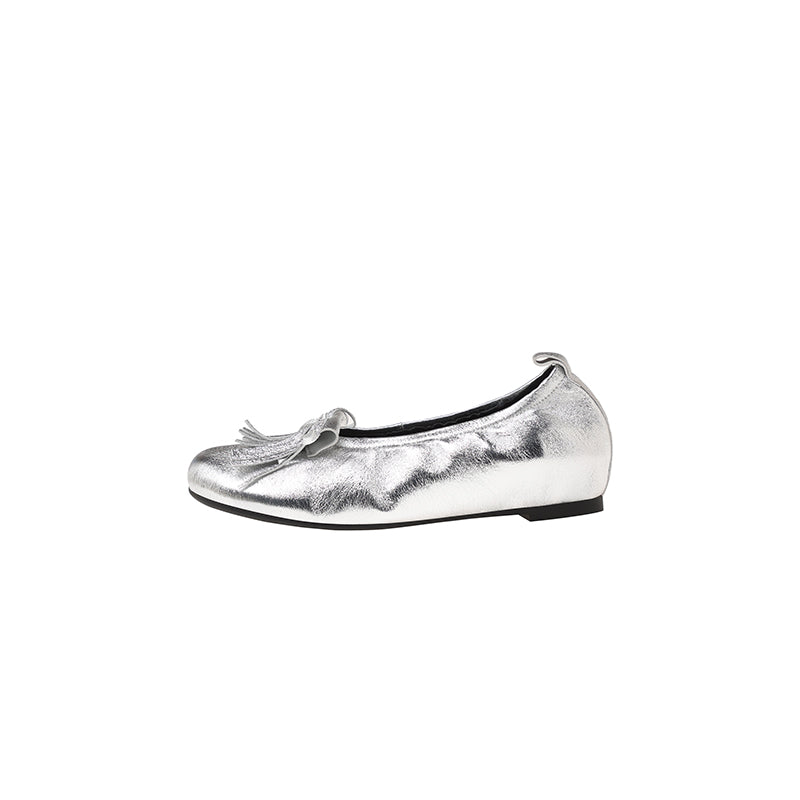 Karin Luna In Stock Spot Goods   Tassel Round Toe Hidden Wedge Mary Jane Shoes