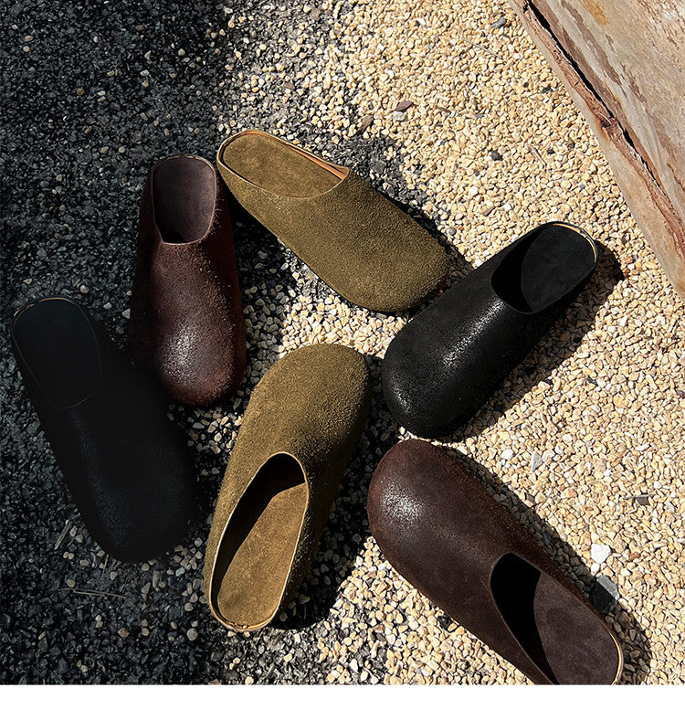 Karin Luna Full Layer Inside and Out~Spot Goods Spot Goods Basic Versatile Mules Slippers