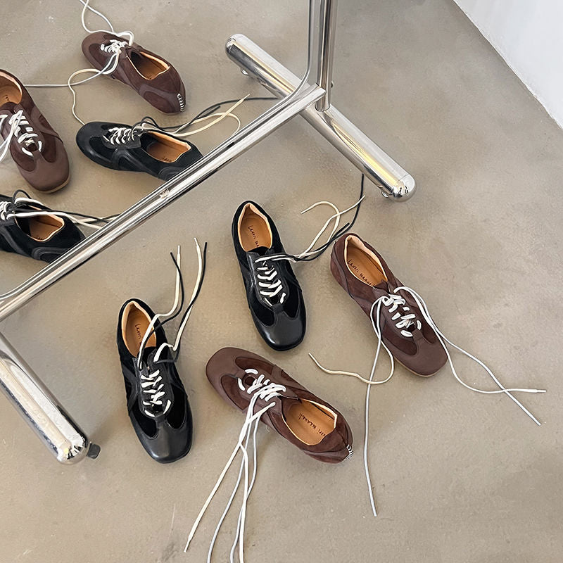 Karin Luna In Stock Spot Goods Casual Style Suede Lace-Up Height-Increasing Popular Single Shoes