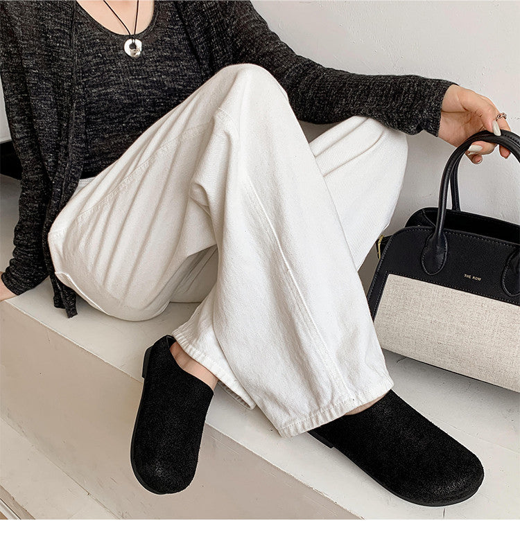 Karin Luna Full Layer Inside and Out~Spot Goods Spot Goods Basic Versatile Mules Slippers